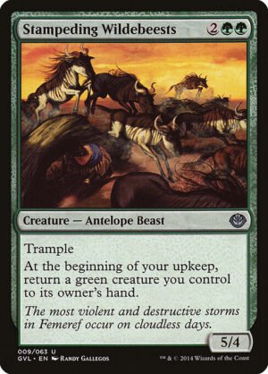 Stampeding Wildebeests<br /><span class="collector-number">Collector No. 9</span>