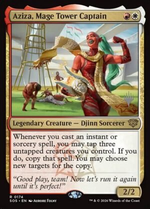 Aziza, Mage Tower Captain<br /><span class="collector-number">Collector No. 174p</span>